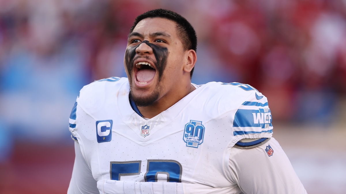 Featured image for "Penei Sewell Defends Dan Campbell Against Critics with Serious Intent"