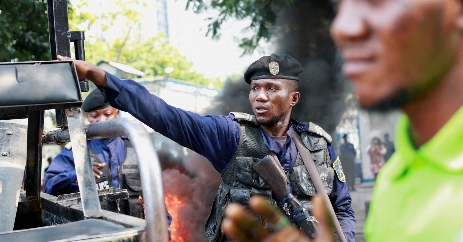 Featured image for "Anti-Western Protests Escalate in DR Congo, Prompting Security Measures at Embassies and UN"