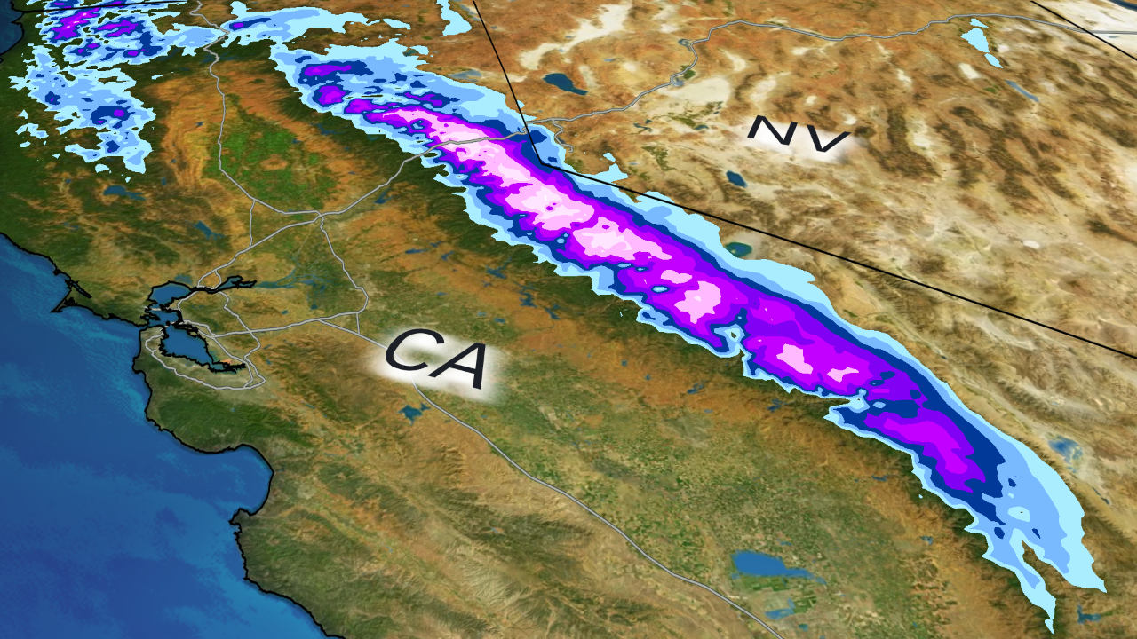 "Sierra Nevada Braces for Historic Blizzard and Record Snowfall"