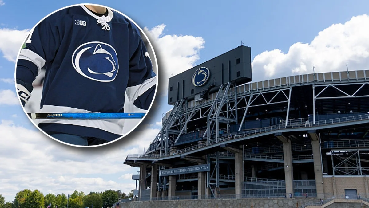 Beaver Stadium Ice Sparkles for Penn State's Outdoor Hockey Weekend