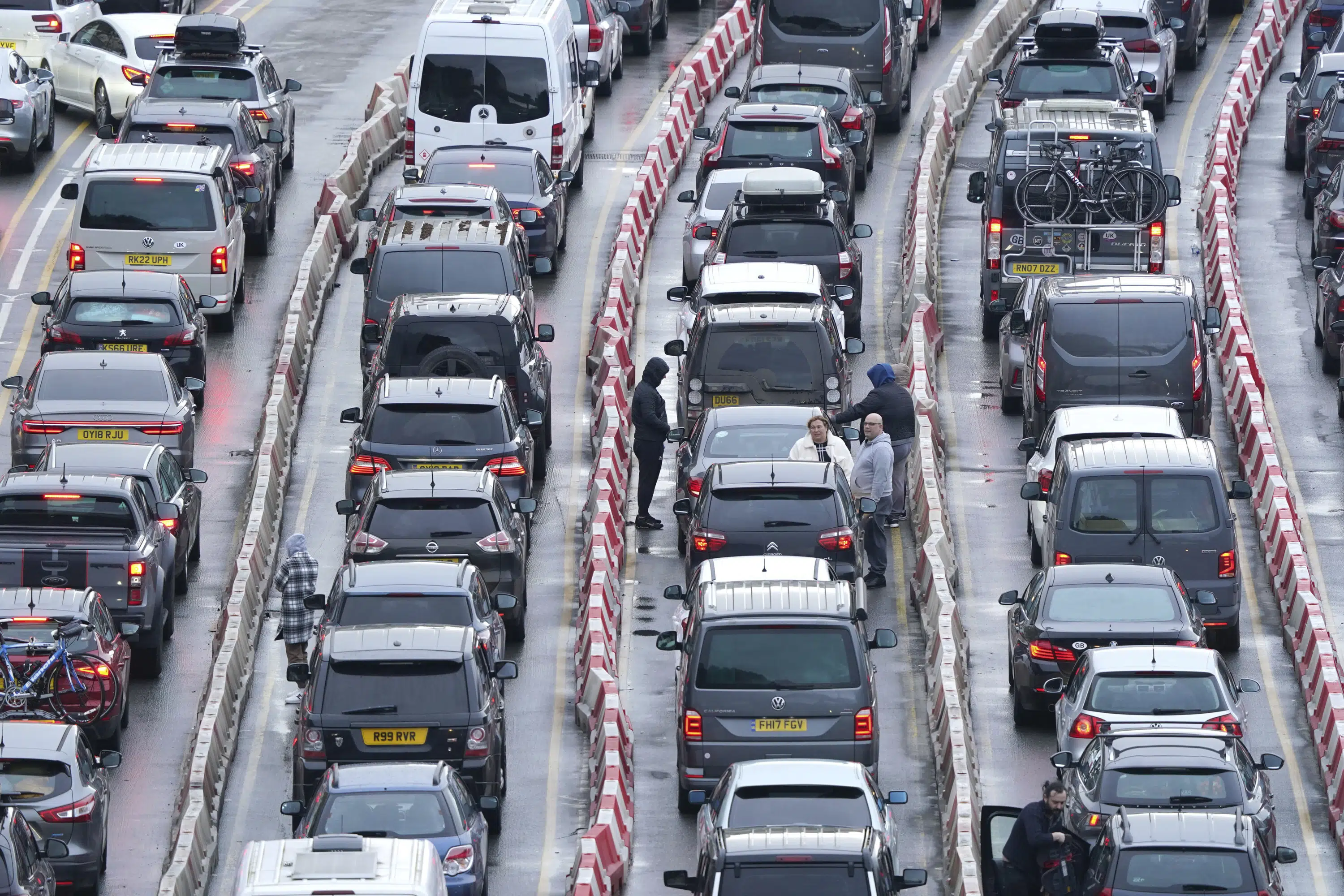 Brexit causes chaos and long waits for UK travelers at Dover ferry port.