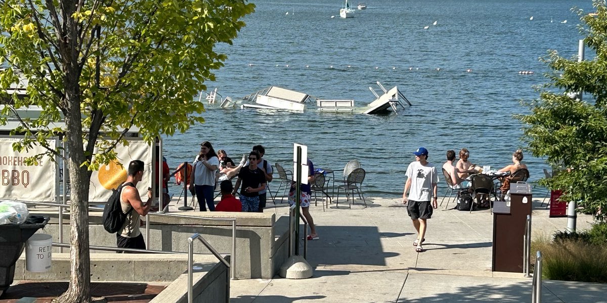 Featured image for Massive Pier Collapse at Memorial Union Terrace Sends Dozens Plunging into Lake Mendota