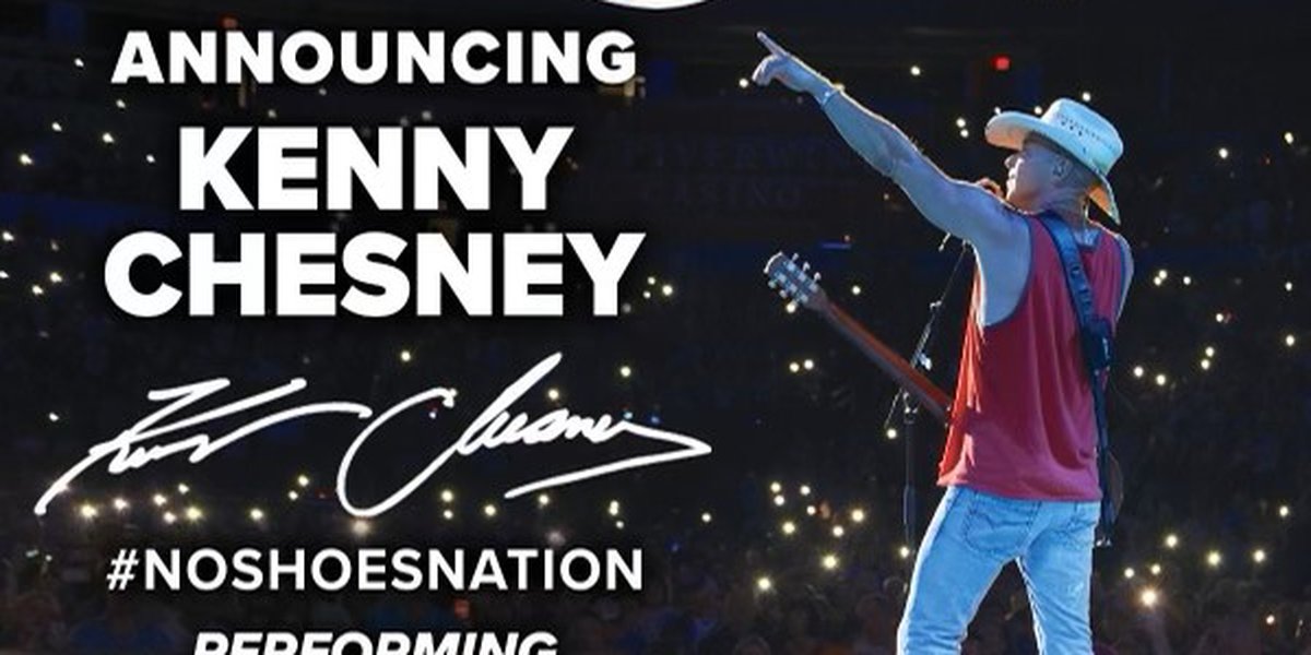 Featured image for Kenny Chesney Takes Over as Headliner for Gulf Coast Jam and CCMF.