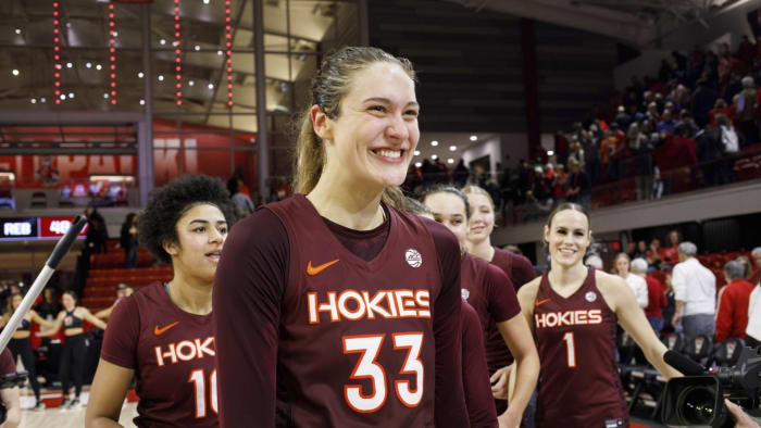 "Virginia Tech's Liz Kitley sidelined for NCAA tournament due to knee injury"