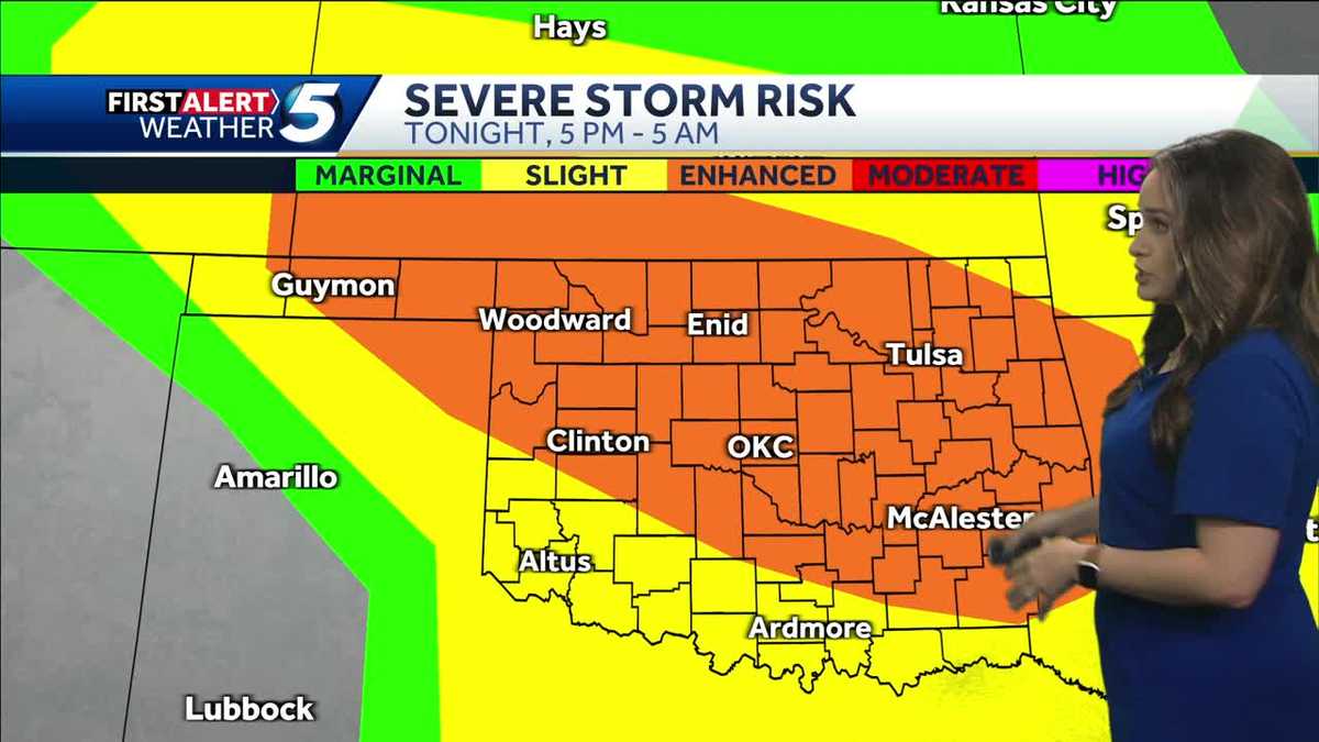 Severe storms continue to threaten Oklahoma and Texas.