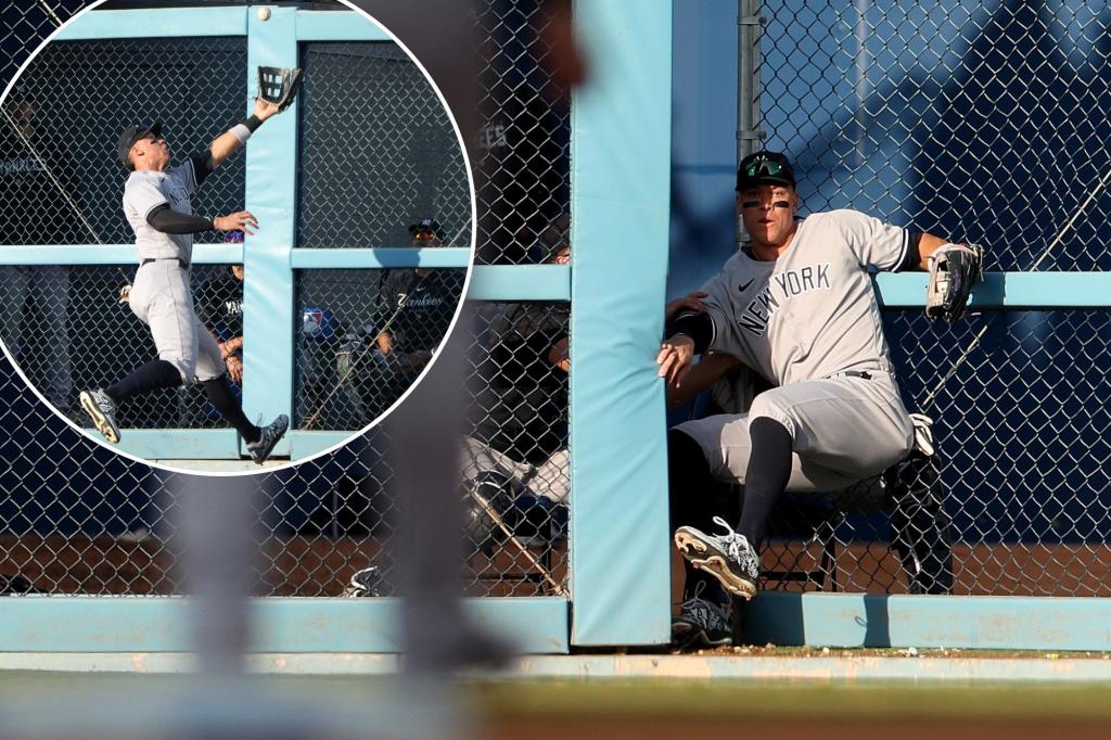 Aaron Judge's Wall-Breaking Catch Forces Him to Sit Out with Foot Soreness