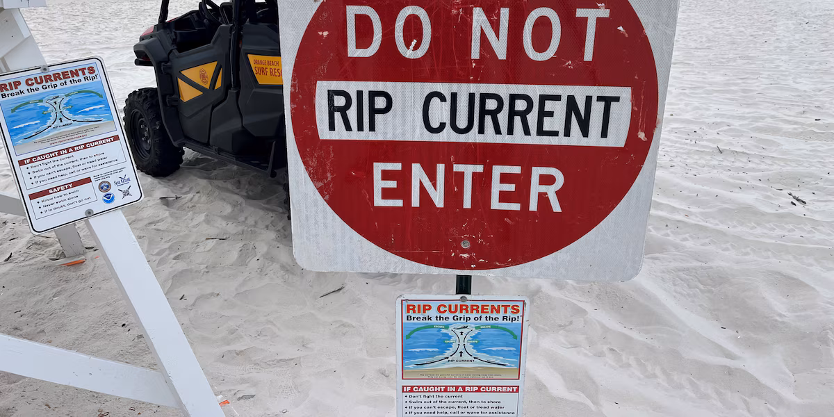 Featured image for Beach fatalities spike in Florida's Panhandle in 2023.