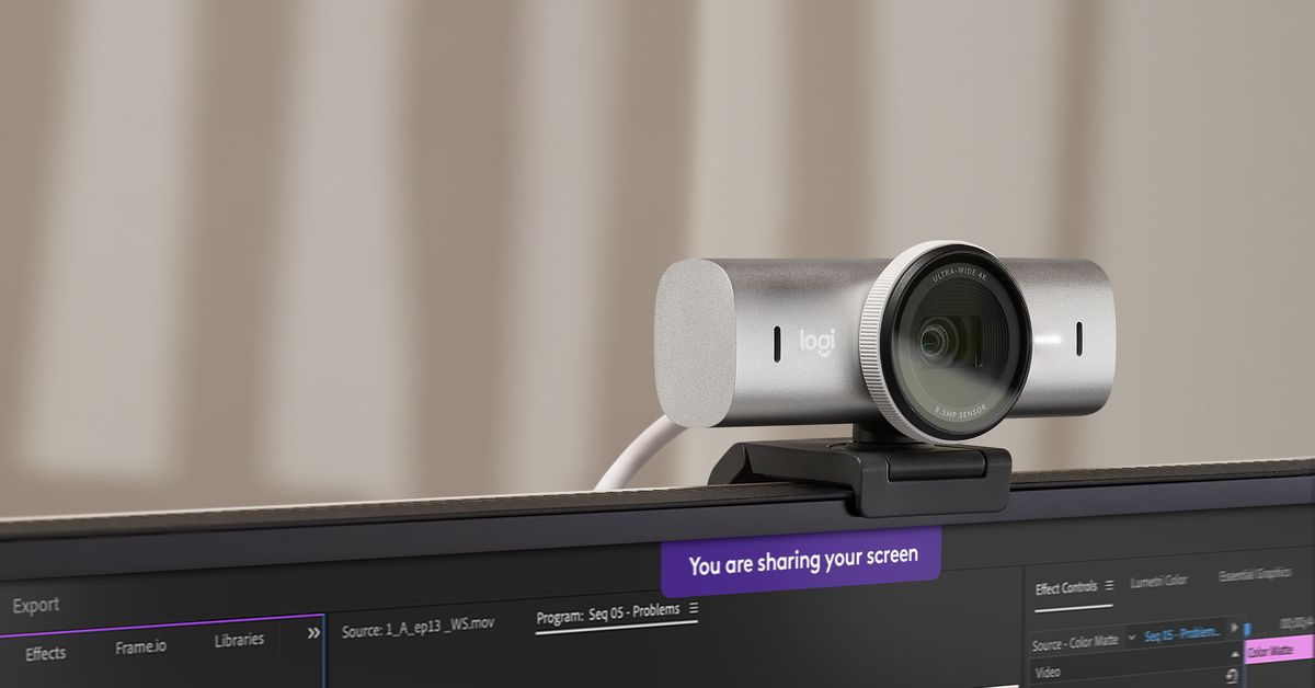 Featured image for "Logitech Unveils AI-Enhanced 4K MX Brio Webcam"