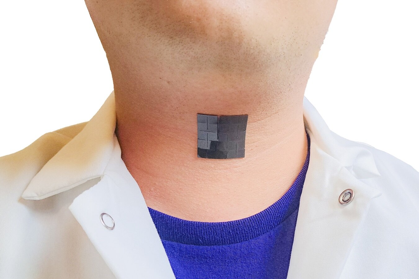 Featured image for "AI-Powered Throat Patch Enables Speech Without Vocal Cords"