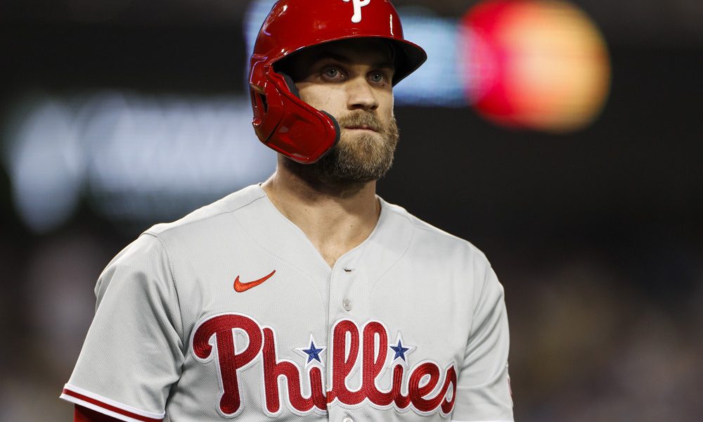 Featured image for Bryce Harper's Surgically-Repaired Elbow Struck, Forces Early Exit