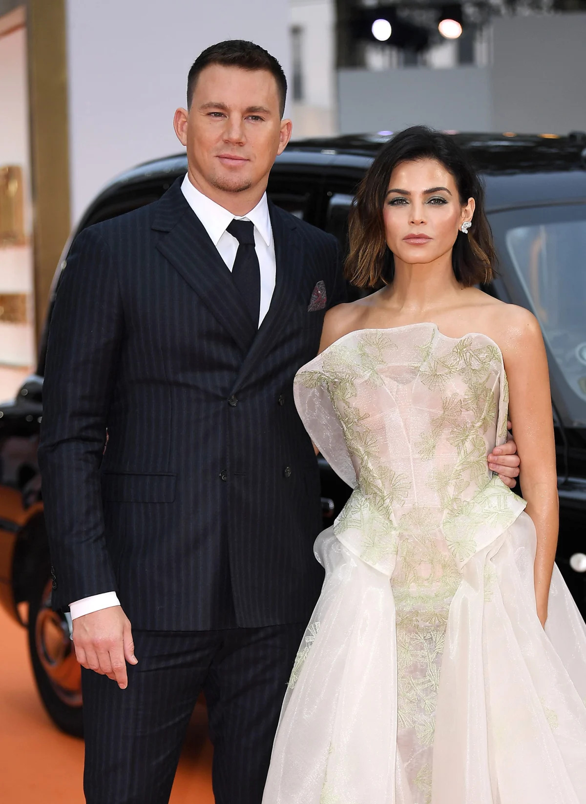 Featured image for Channing Tatum and Jenna Dewan share rare embrace during co-parenting outing.