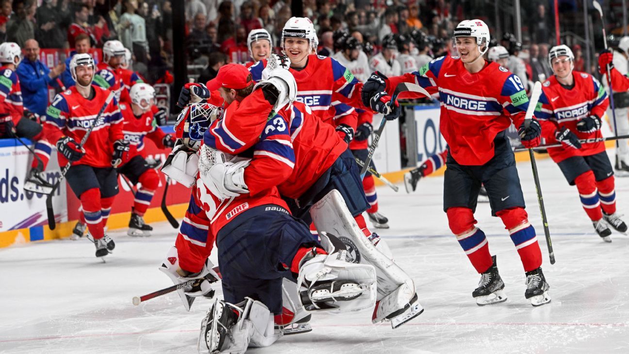 Underdogs Norway and Switzerland shake up ice hockey worlds.