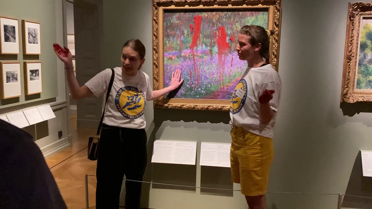 Featured image for Climate Activists Vandalize Monet Painting in Protest.
