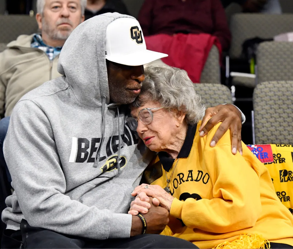 Featured image for Deion Sanders Launches Apparel Line for CU Buffs Superfan Peggy's 100th Birthday