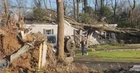 Severe storms and tornadoes wreak havoc in Northeastern US.