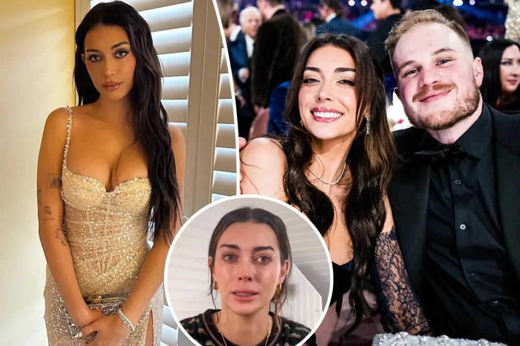 Featured image for Brianna LaPaglia Claims Zach Bryan Offered $12M NDA Amid Golden Globes Dress Dispute