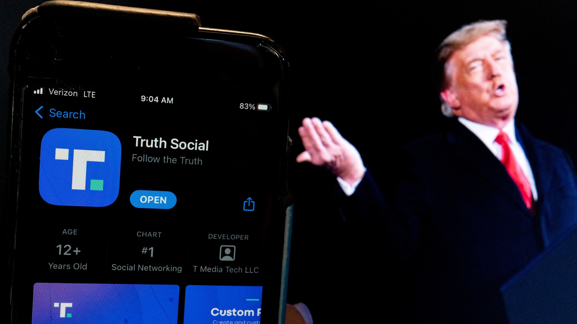 Featured image for "Trump's Truth Social Set to Go Public, Potentially Making Him Billions"