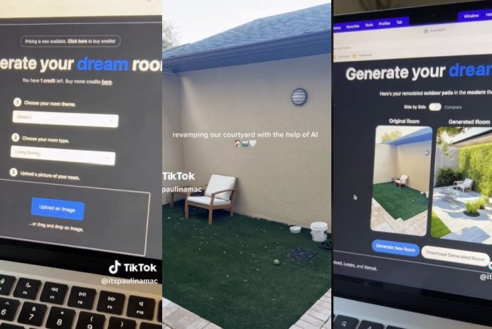 "AI Redesigns Couple's Backyard, Sparks Job Concerns"