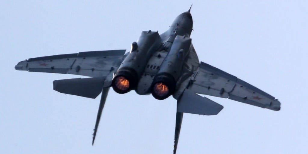 Featured image for Russian MiG-31 Fighter Jet Crashes and Bursts into Flames in Murmansk Region.