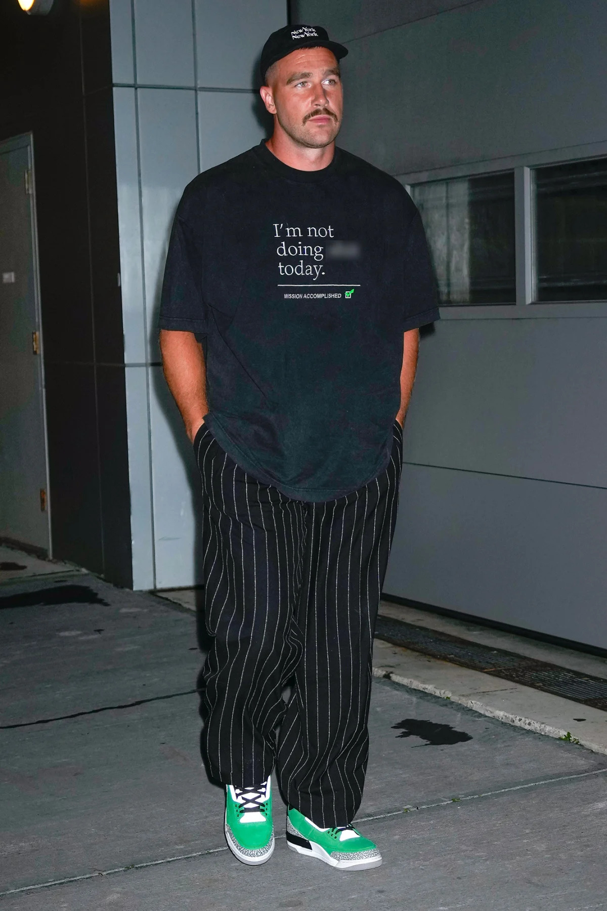 Travis Kelce's Hilarious Shirt Outside Taylor Swift's Apartment Sparks Attention