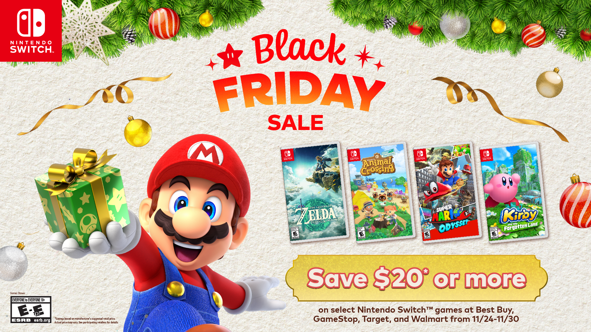 Featured image for Nintendo Unveils Black Friday 2024 Deals on Games and Accessories
