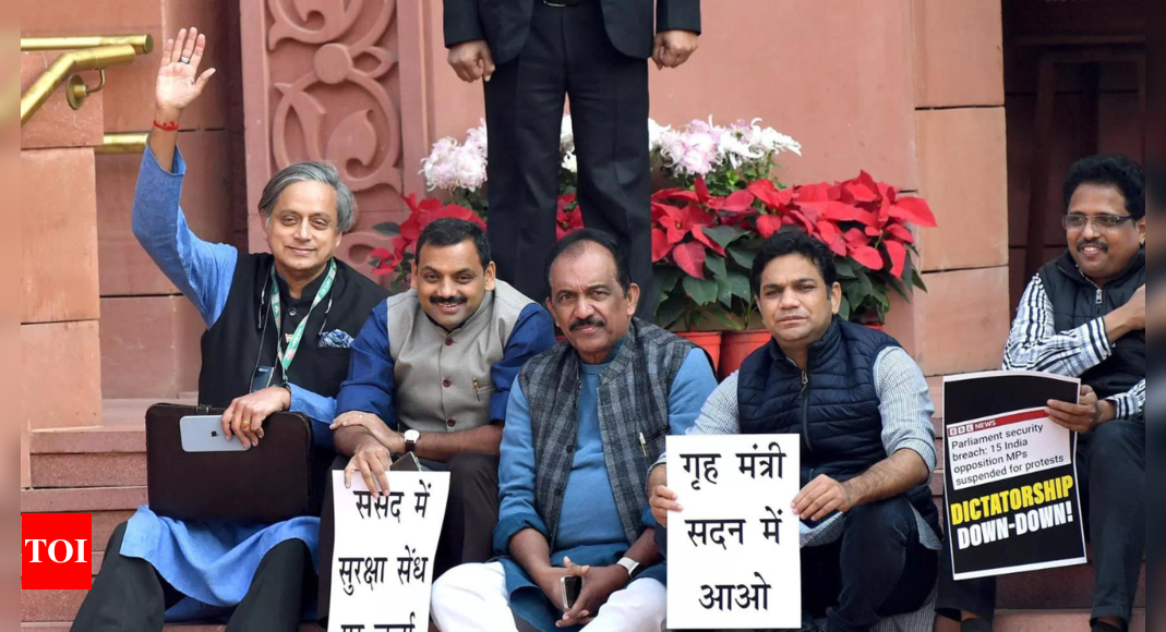 Featured image for "Political Chaos: Suspensions and Standoffs in the Lok Sabha"