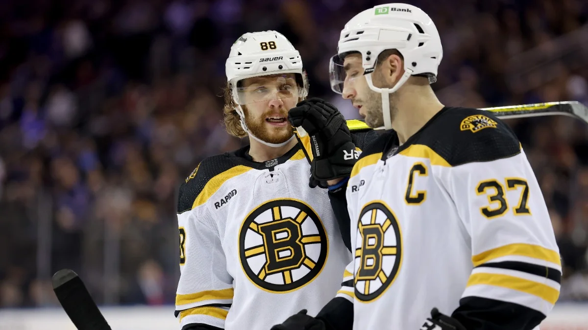 Patrice Bergeron Returns to Bruins Lineup for Game 5 Against Panthers.