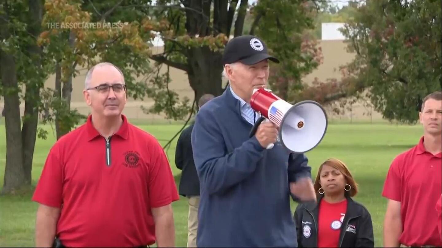 Featured image for "Biden's Support for UAW Strike Sparks Controversy and Questions"