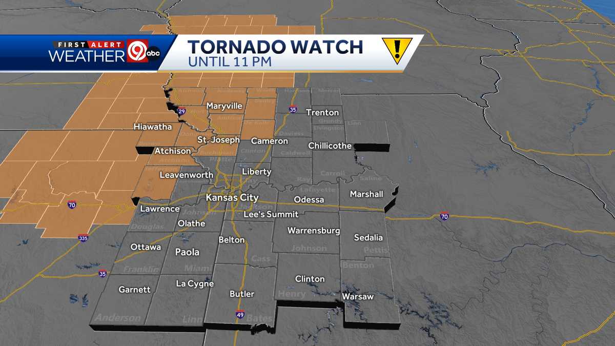 Severe thunderstorms and tornado watch in effect for Midwest region.