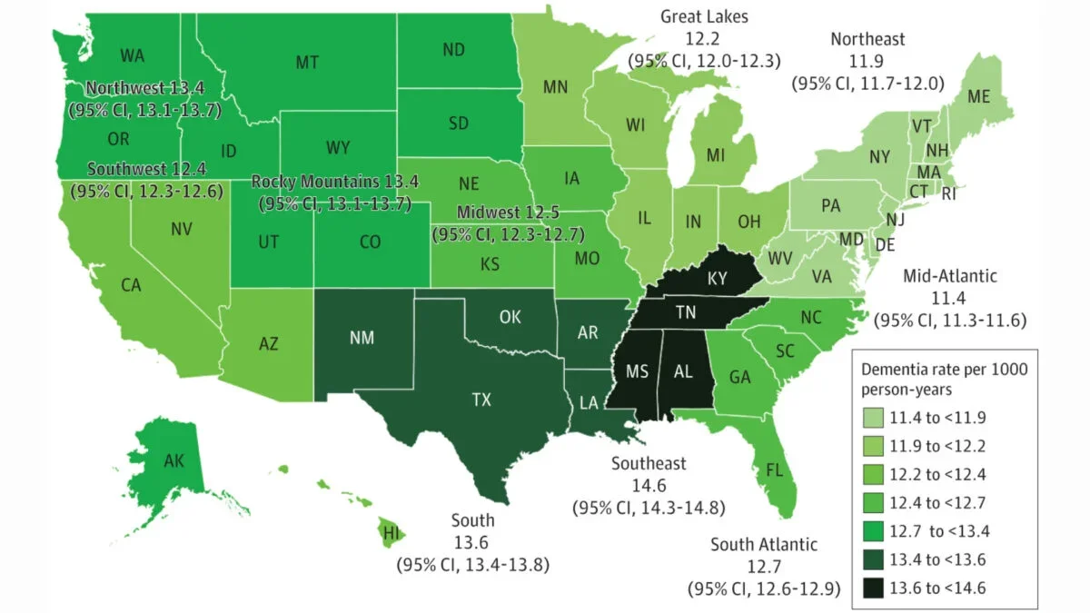 Featured image for U.S. States with the Highest Dementia Risks Revealed