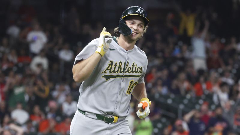 Featured image for Athletics' Nick Kurtz sets MLB record with four home runs in a game