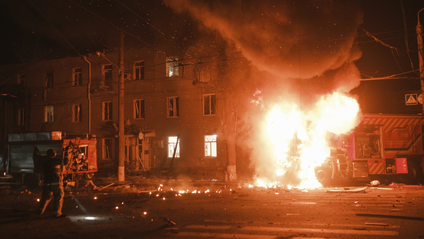 "Russian Drone Attack Kills Civilians and Rescue Workers in Kharkiv, Ukraine"