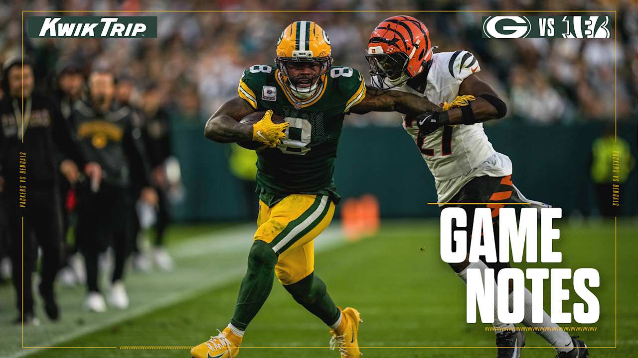 Featured image for Packers' Josh Jacobs shines despite illness in win over Bengals