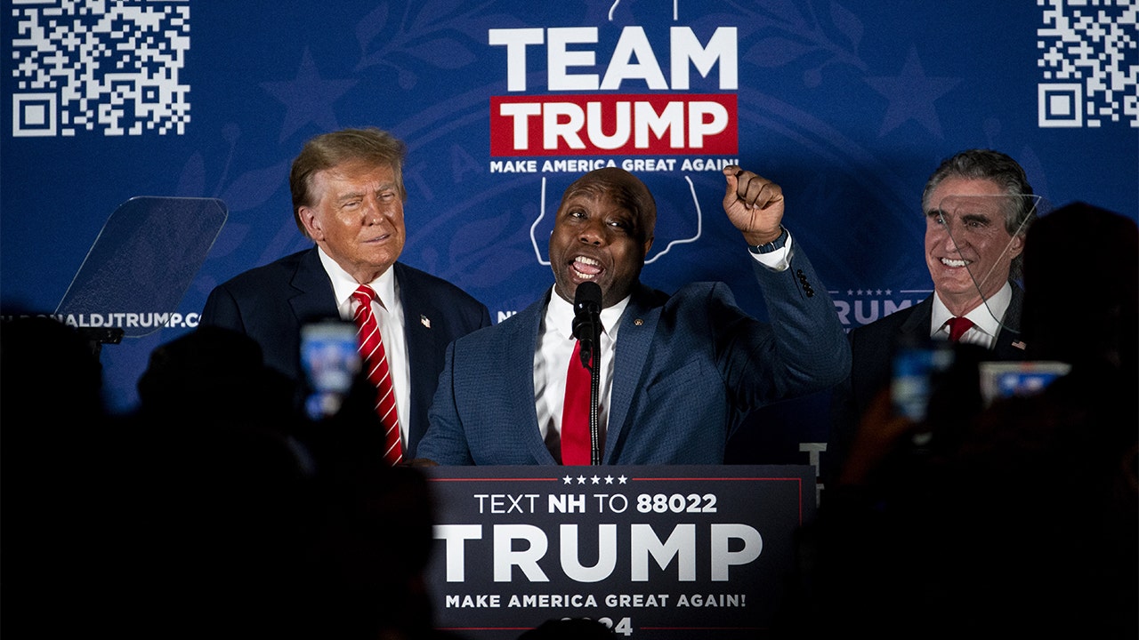 "Tim Scott's One-Liner Ignites Crowd as Former Trump Rivals Endorse Him Over Haley"