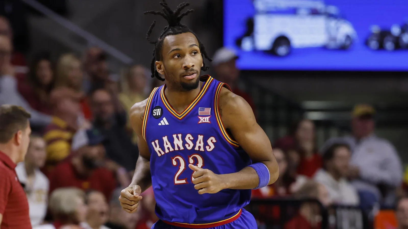 Self laments Peterson’s cramps after 23-point showing in win over Oklahoma State