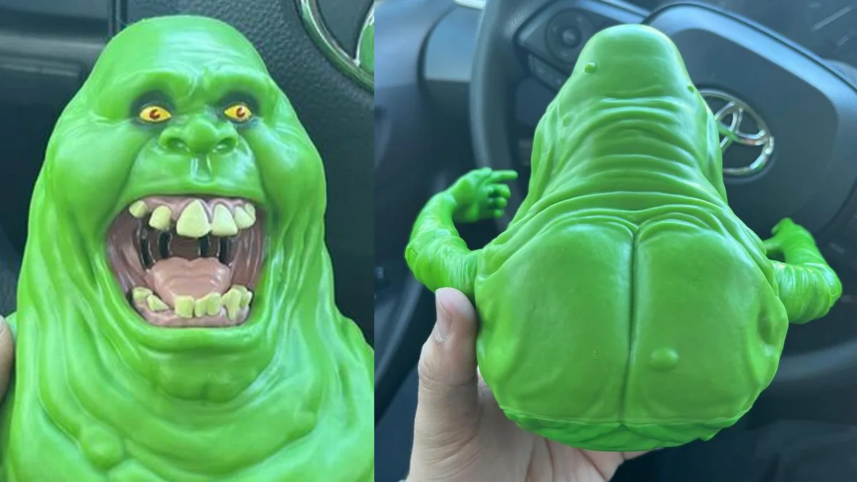 "Reviving Nostalgia: Ghostbusters' Classic Slimer Toy Gets a Frosty Makeover"