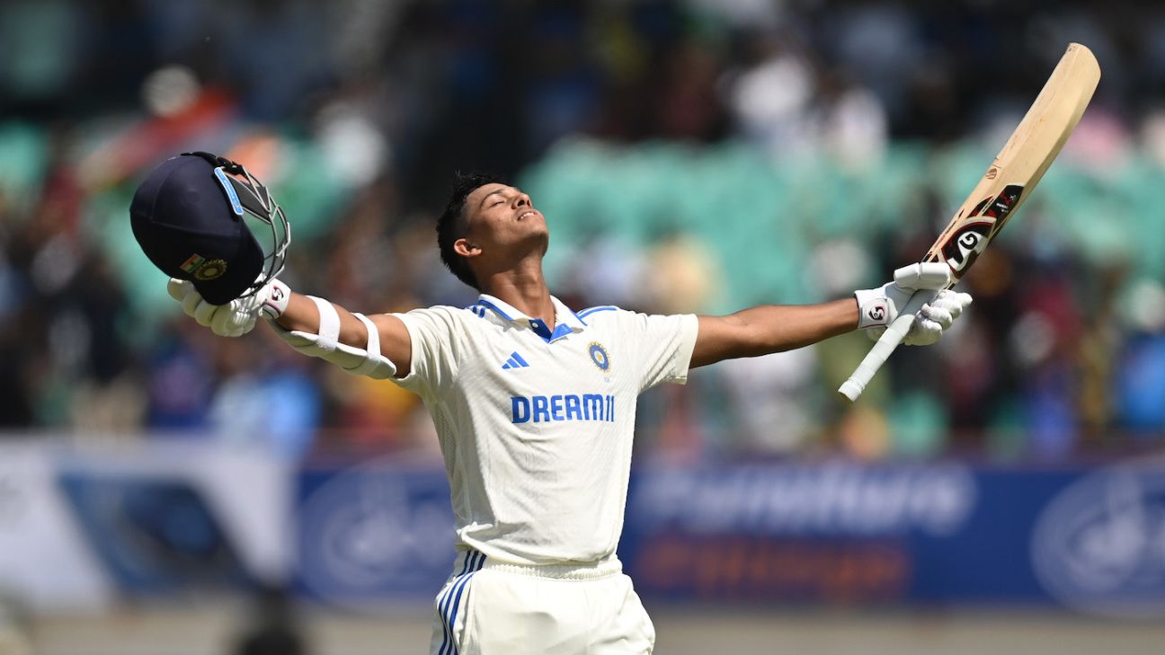 Featured image for "Jaiswal and Jadeja Lead India to Record-breaking Victory over England"