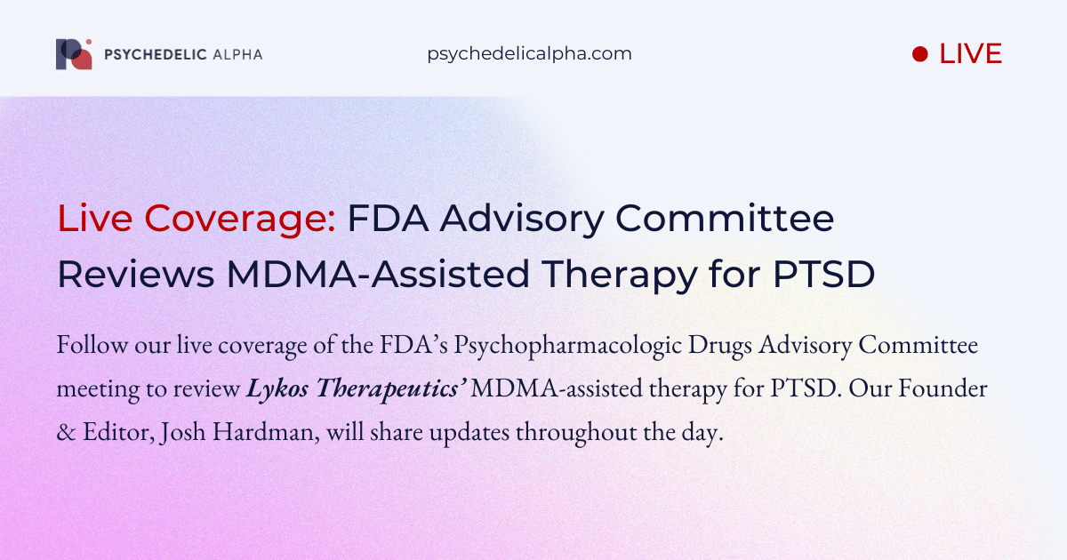 Featured image for FDA Panel Reviews MDMA Therapy for PTSD