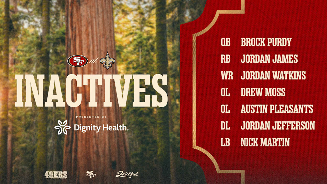 49ers' Key Players Jennings and Williams Active Against Saints