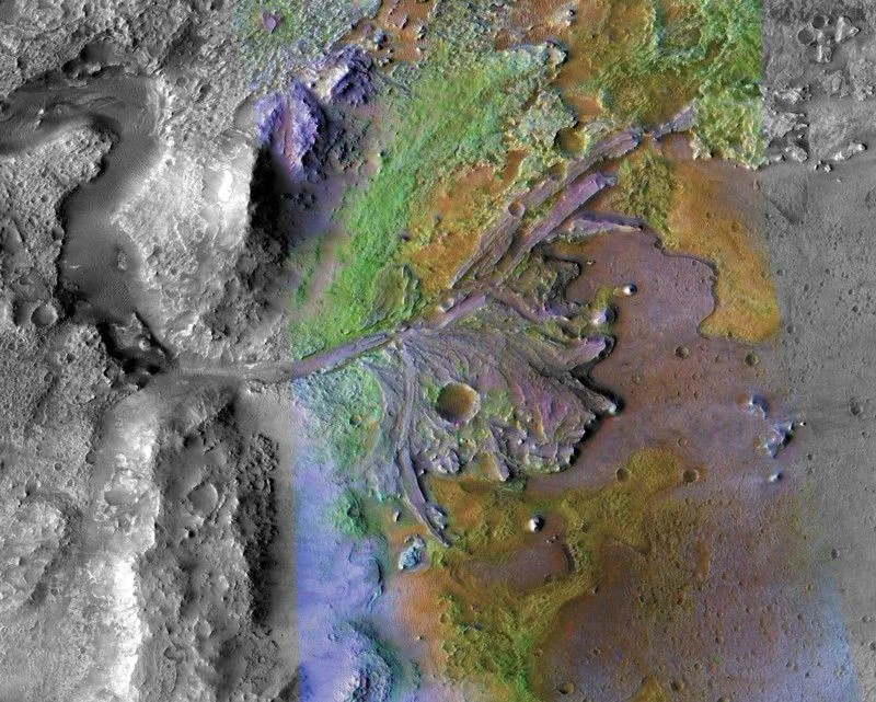 Radar Uncovers Hidden Ancient Delta Beneath Martian Jezero Crater