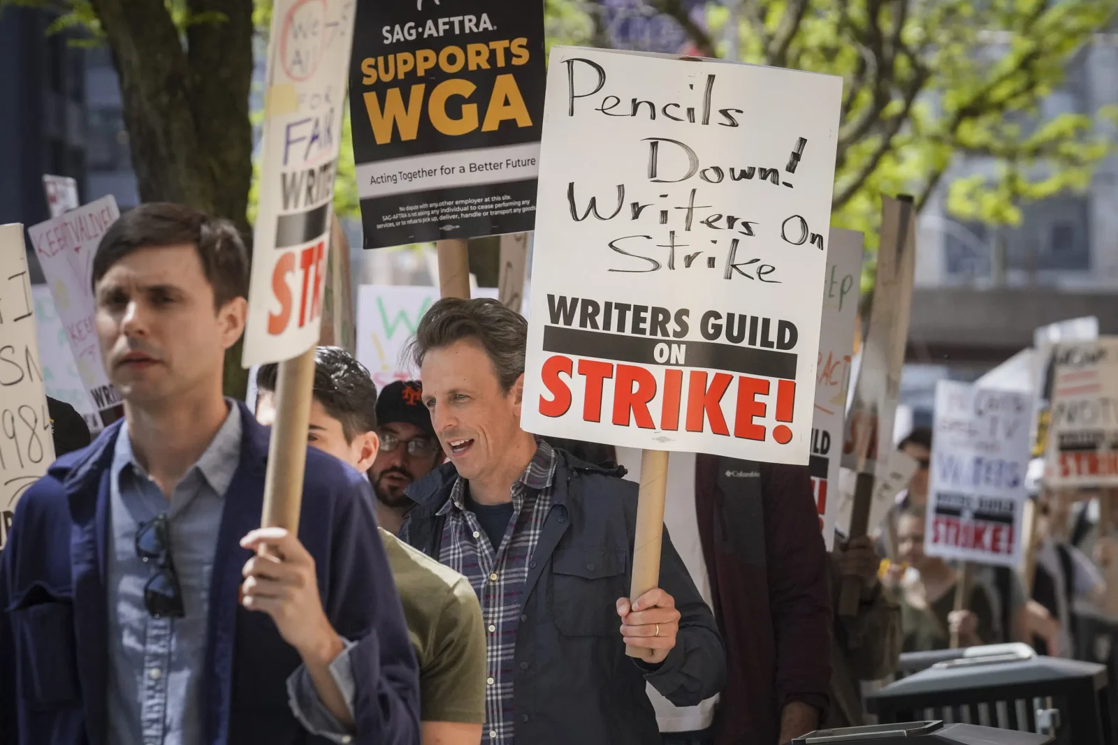 Hollywood Writers' Strike Disrupts TV Sales Pitches and Upfronts