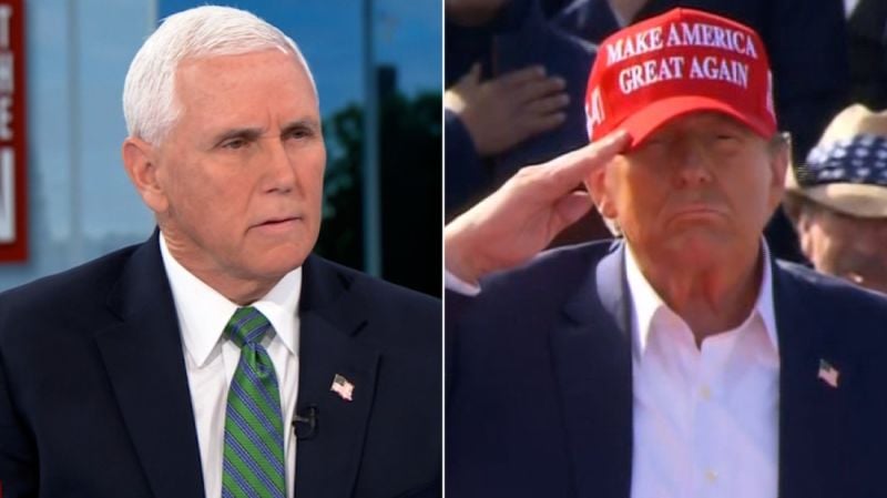 Featured image for "Pence Forgives Trump for Jan. 6, But Stays Mum on Voting Support"