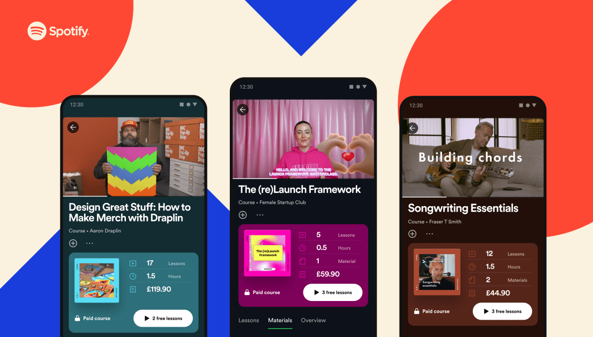 Featured image for "Spotify Expands Learning Content with Video Courses on Music, Creativity, and Business"