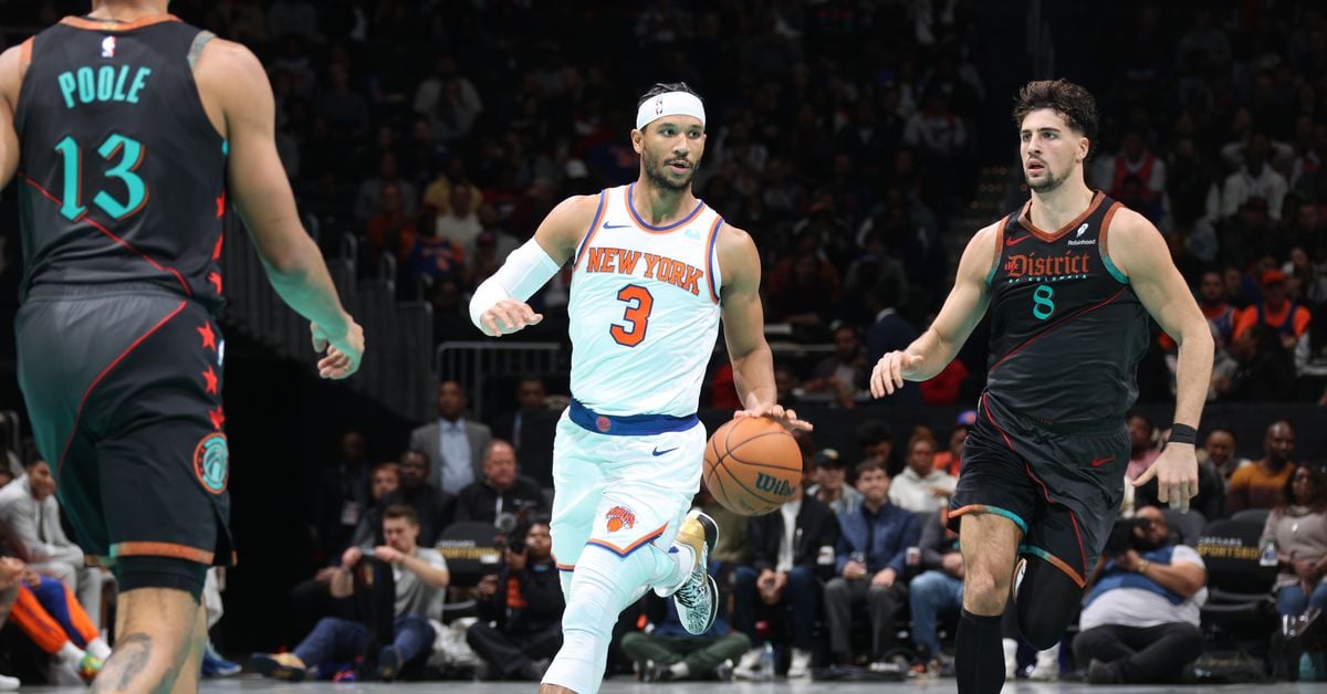 Featured image for "Knicks Dominate Wizards 121-105, Extend Washington's Losing Streak"