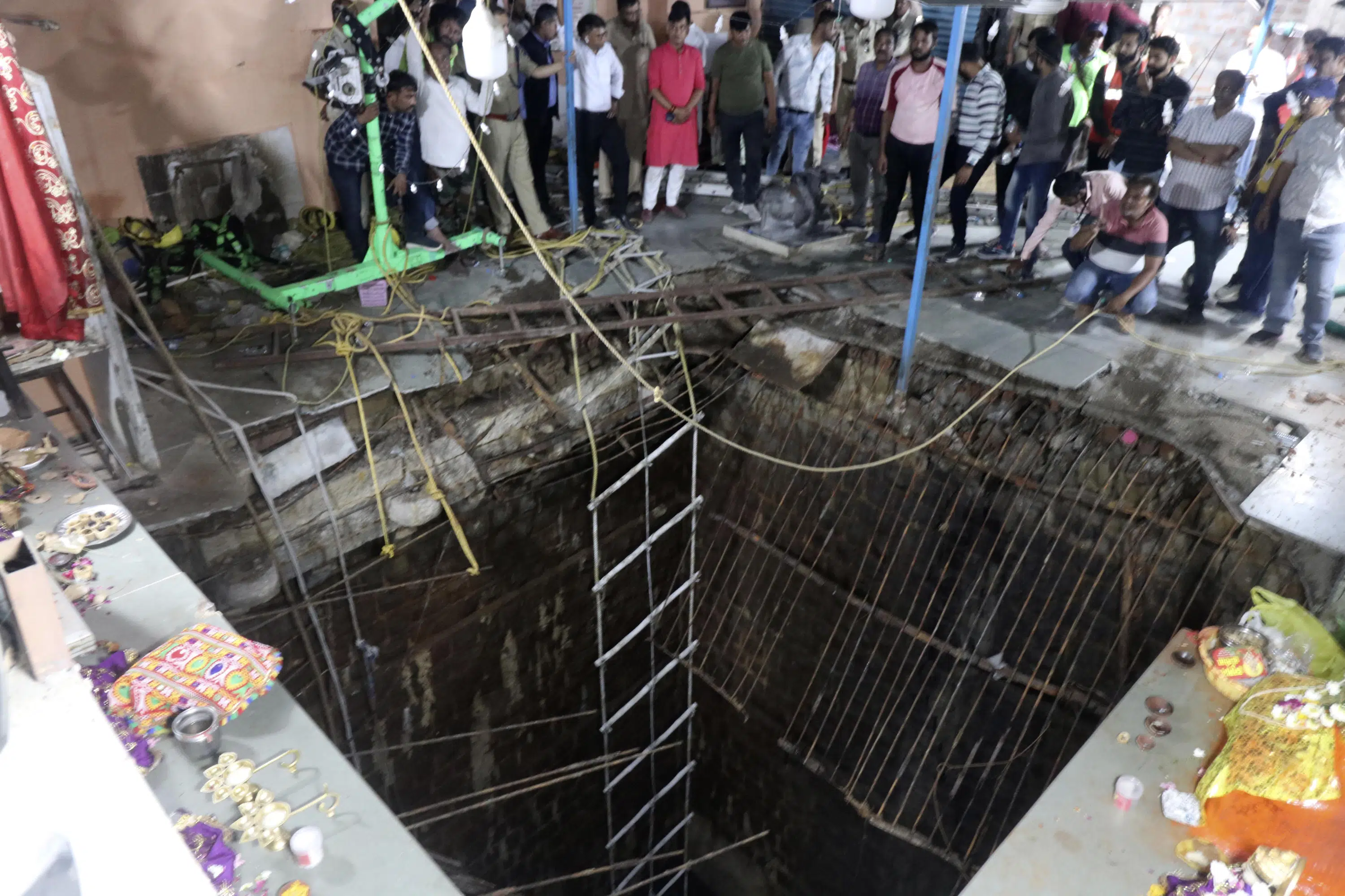 Featured image for Indian temple tragedy: 35 killed as floor collapses.