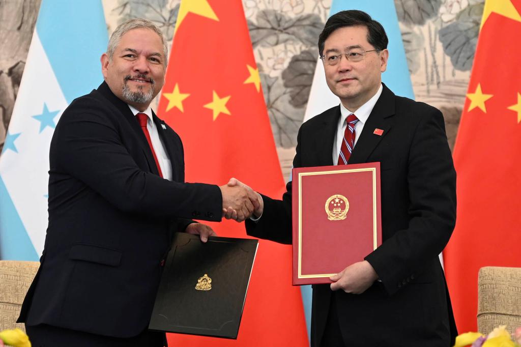 Honduras switches allegiance from Taiwan to China in diplomatic ties.