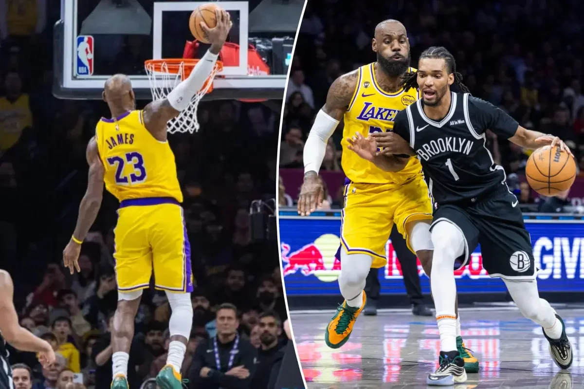 LeBron Sparks Lakers to 125-109 Win Over Nets at Barclays