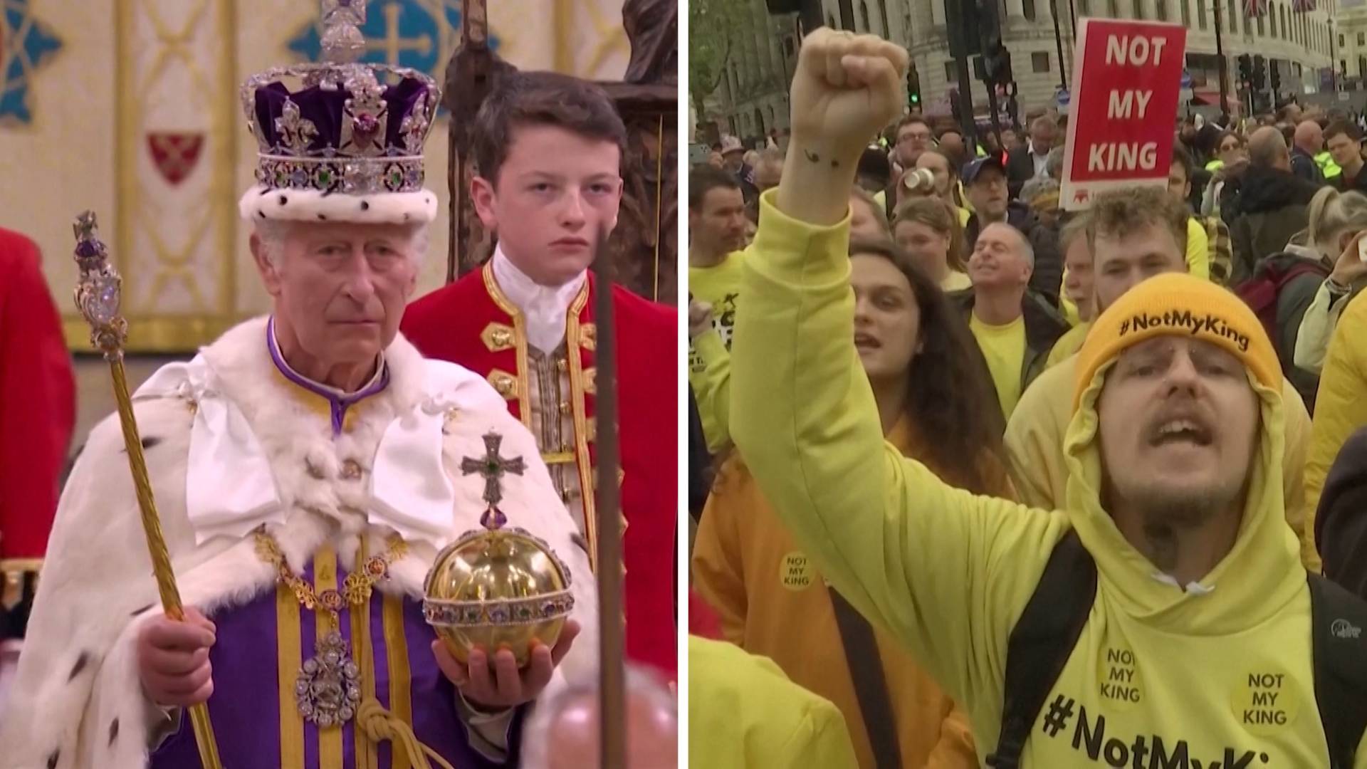 "Coronation Protests Lead to Arrests and Demands for Reparations"