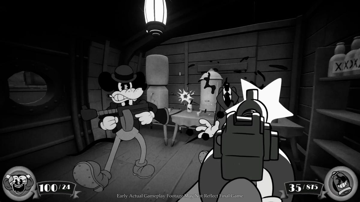 "Mouse: A Retro-Futuristic FPS Adventure Unleashes Cuphead-Inspired Mayhem!"