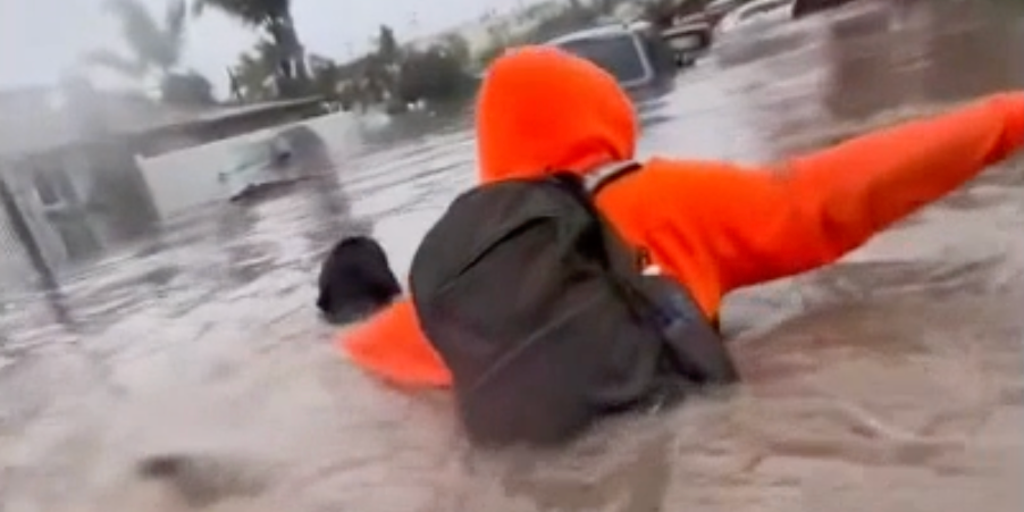 Featured image for "San Diego Family Escapes Flooding as Storm Causes Major Damage"